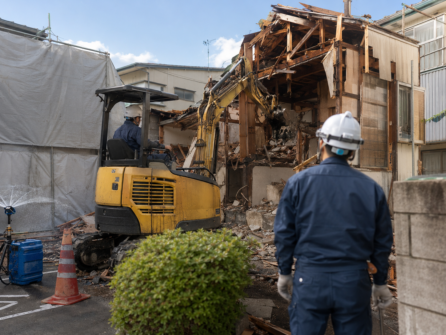解体・撤去サービスの作業イメージ